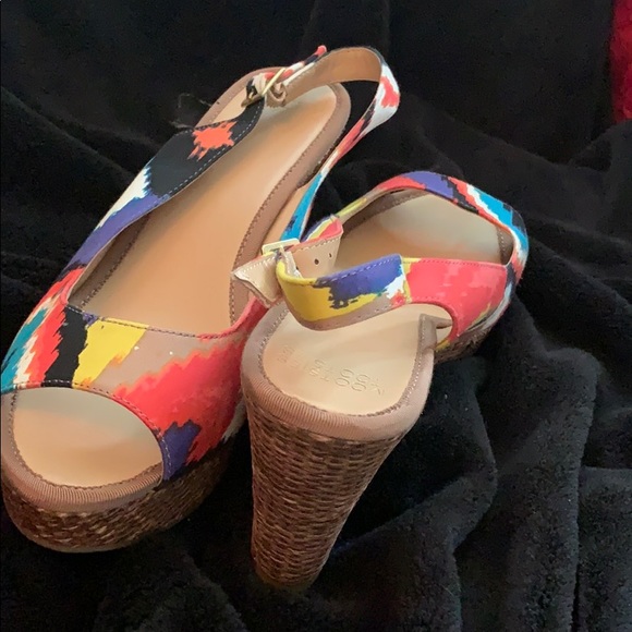 New Colorful Wedge Heel SZ 10 - Picture 4 of 6